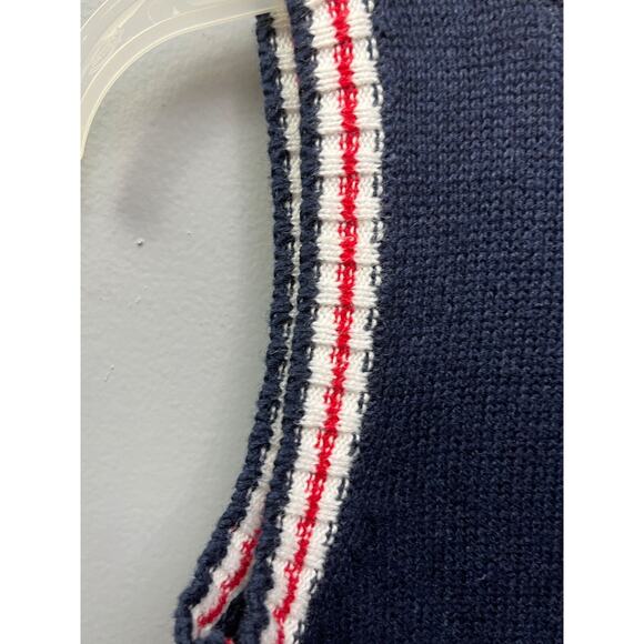 Good Lads Anchor sweater vest Boys size 4 Navy/Red - Picture 3 of 5
